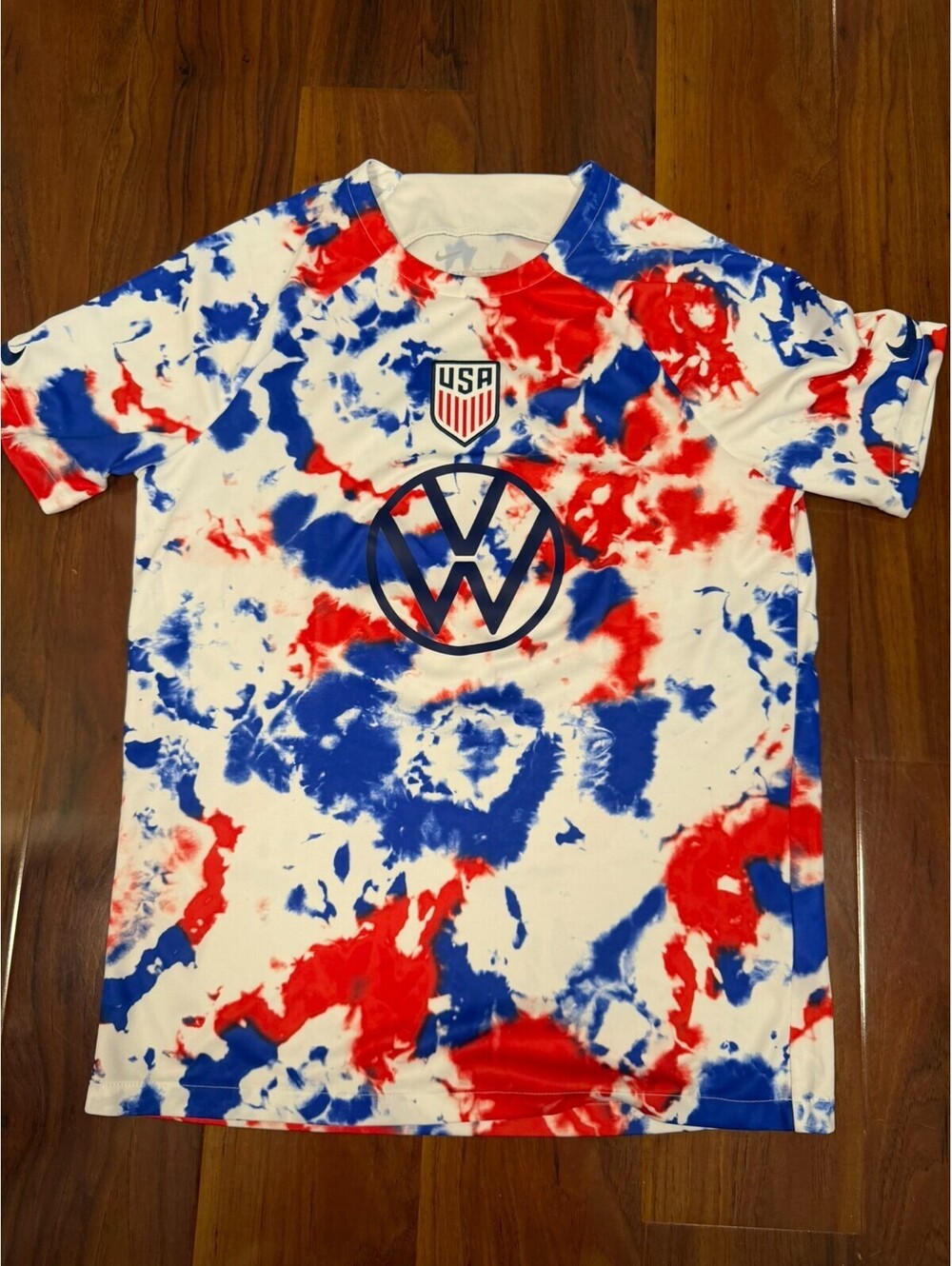 Nike Team USA VW World Cup Olympic Soccer Jersey Tie Dye Men's Size L DM9553-101